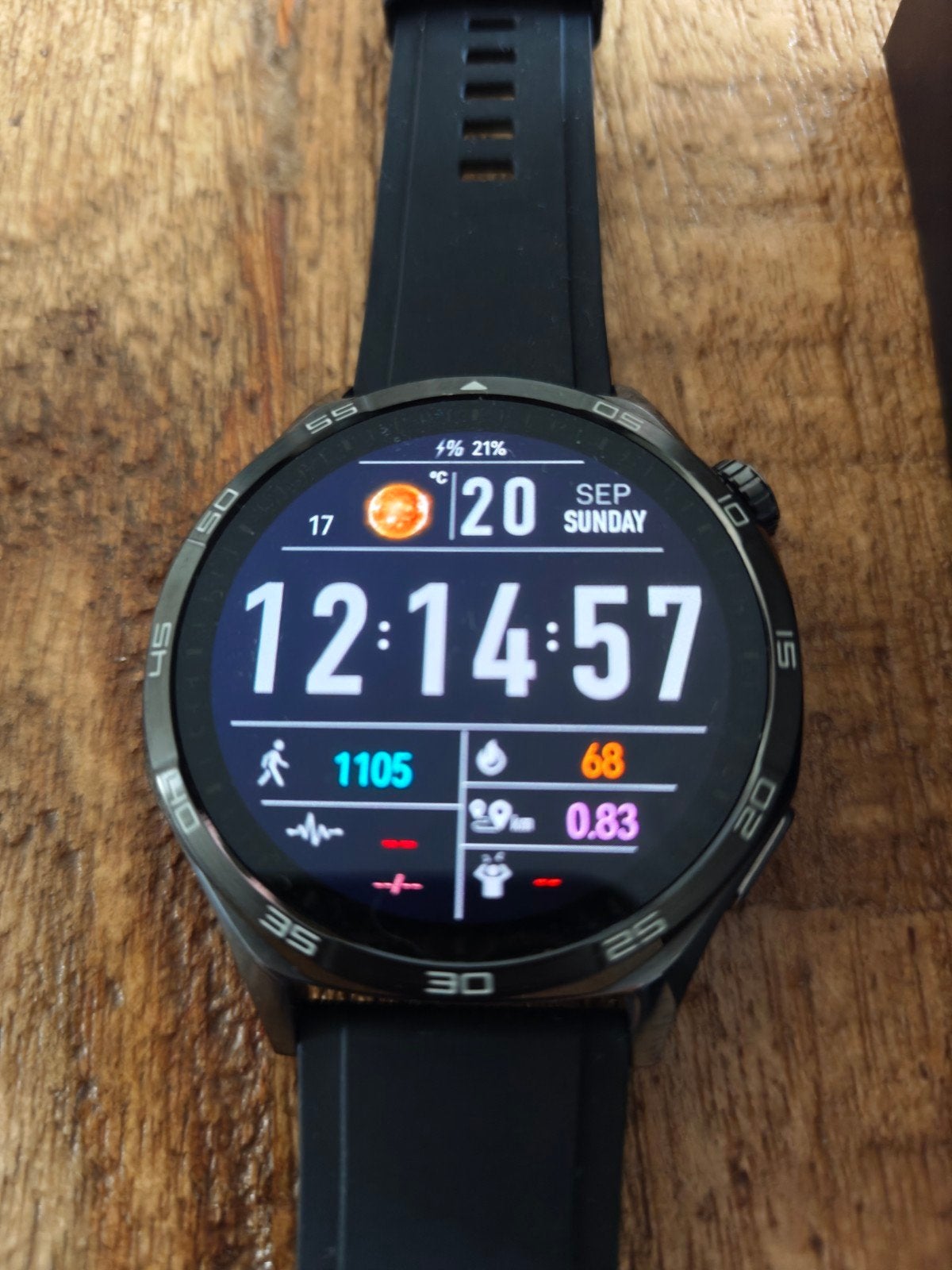 Huawei Watch GT 5 46mm RVS Zwart, Zwart, Ophalen of Verzenden, Zo goed als nieuw, Huawei