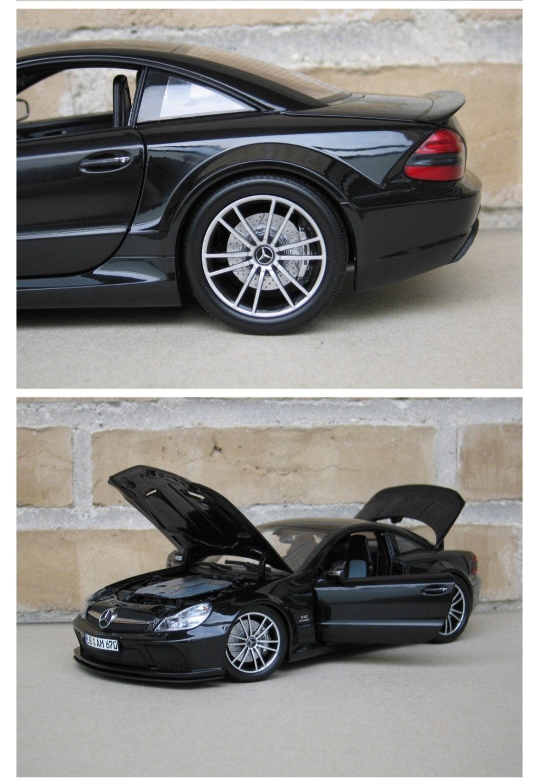 Mercedes SL65 AMG Black Series, Hobby en Vrije tijd, Modelauto's | 1:18, Ophalen, Zo goed als nieuw, MiniChamps