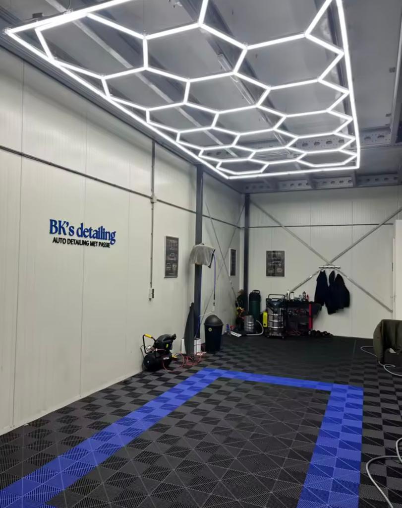 Nieuwe garage ventilatie klik tegels 40x40x1,7 werkplaats, Ophalen of Verzenden, Zo goed als nieuw, 10 m² of meer, Vloertegels