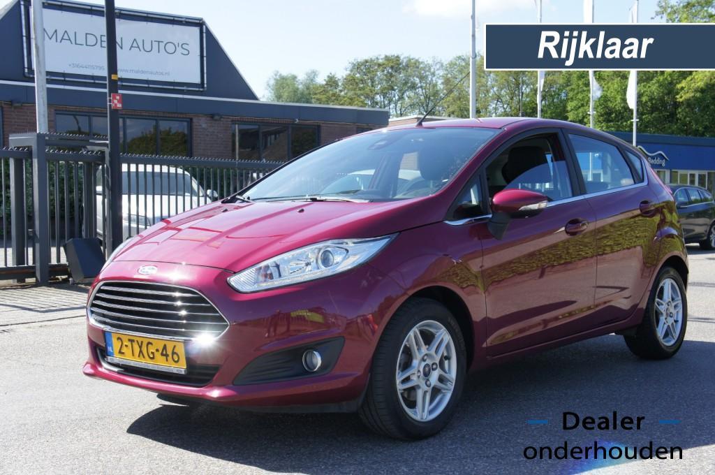 Ford FIESTA 1.0 ECOB. TITANIUM NAVI/CRUISE/PDC PERFECTE STAA, Voorwielaandrijving, Euro 5, 101 pk, Met garantie (alle)