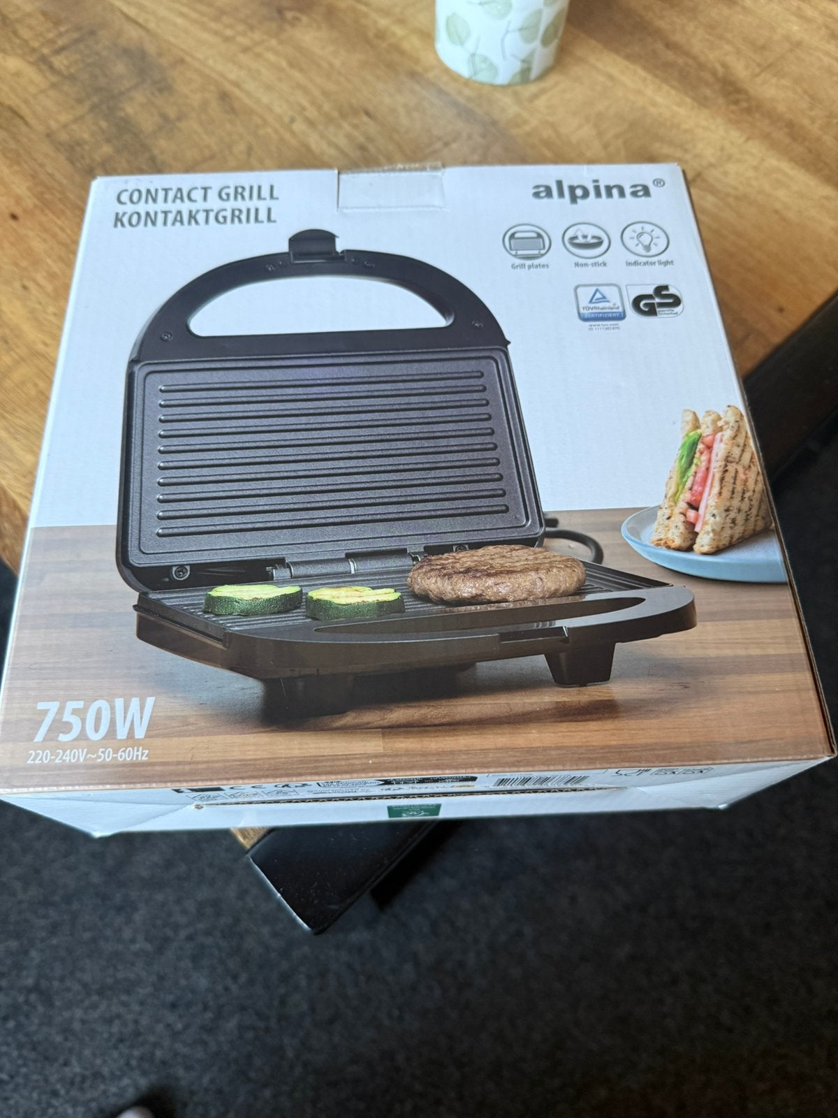 Contact grill nieuwe, Witgoed en Apparatuur, Ophalen, Nieuw