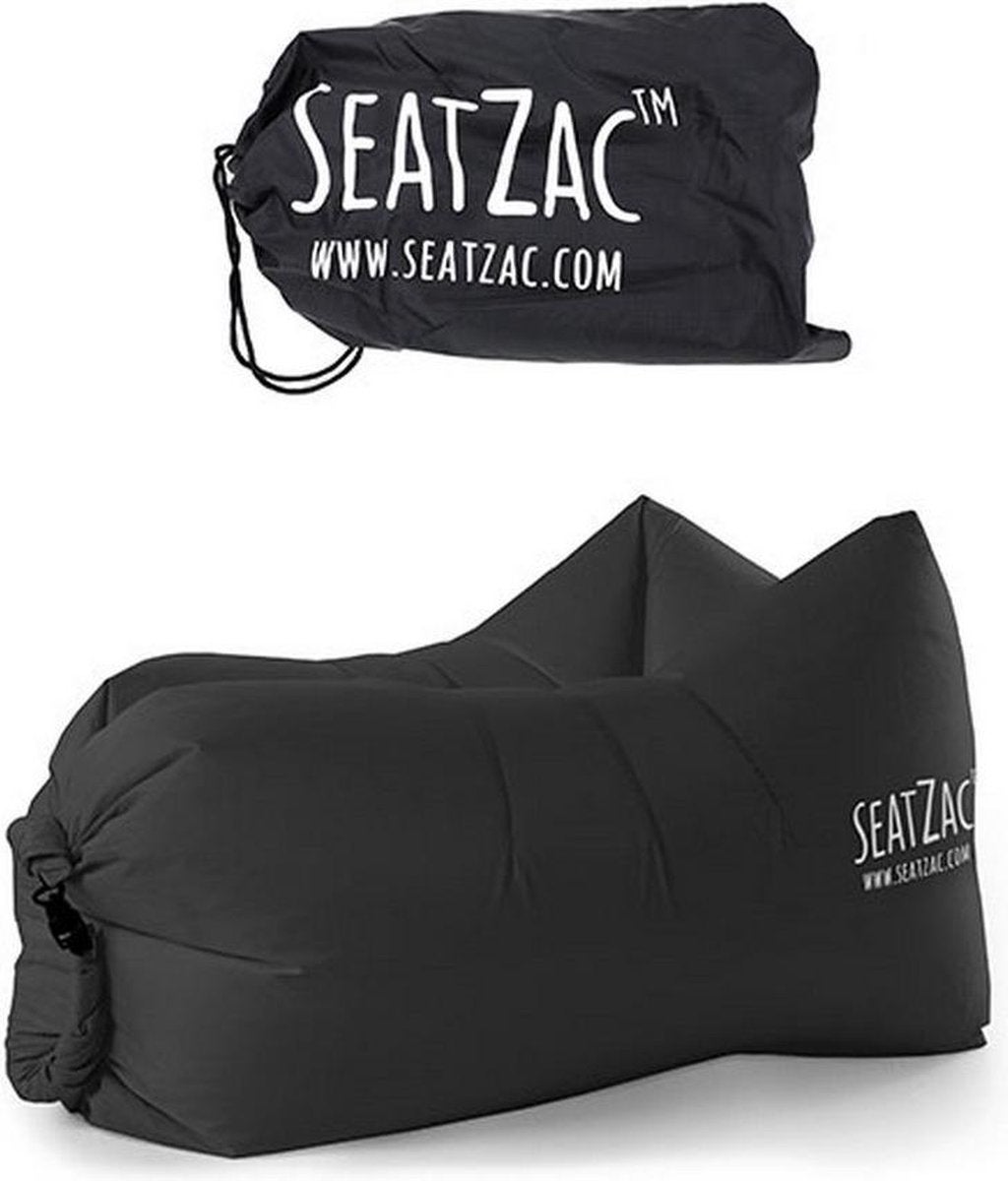 SeatZac opblaasbare zitzak - Zwart, Ophalen of Verzenden, Nieuw, Zwart, Zitzak