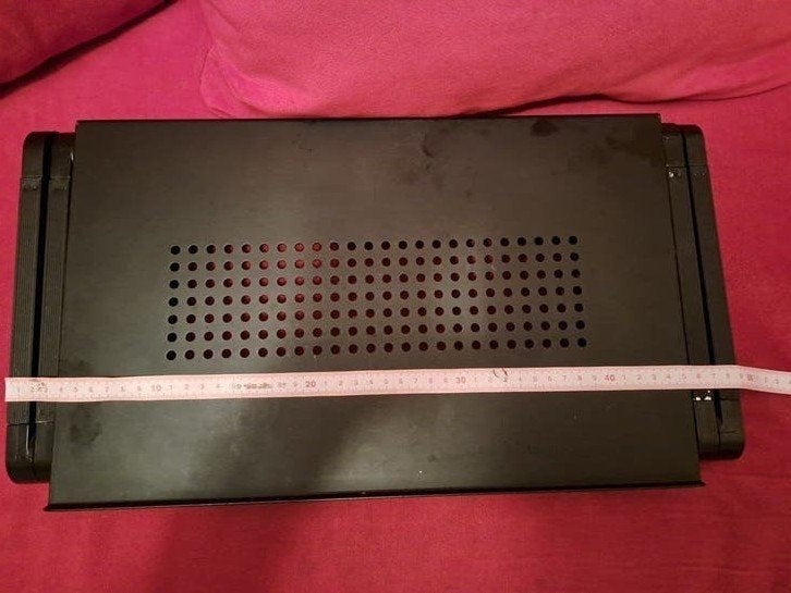 Zwarte brede laptop boekhouder standaard +/-30cm breed., Ophalen of Verzenden