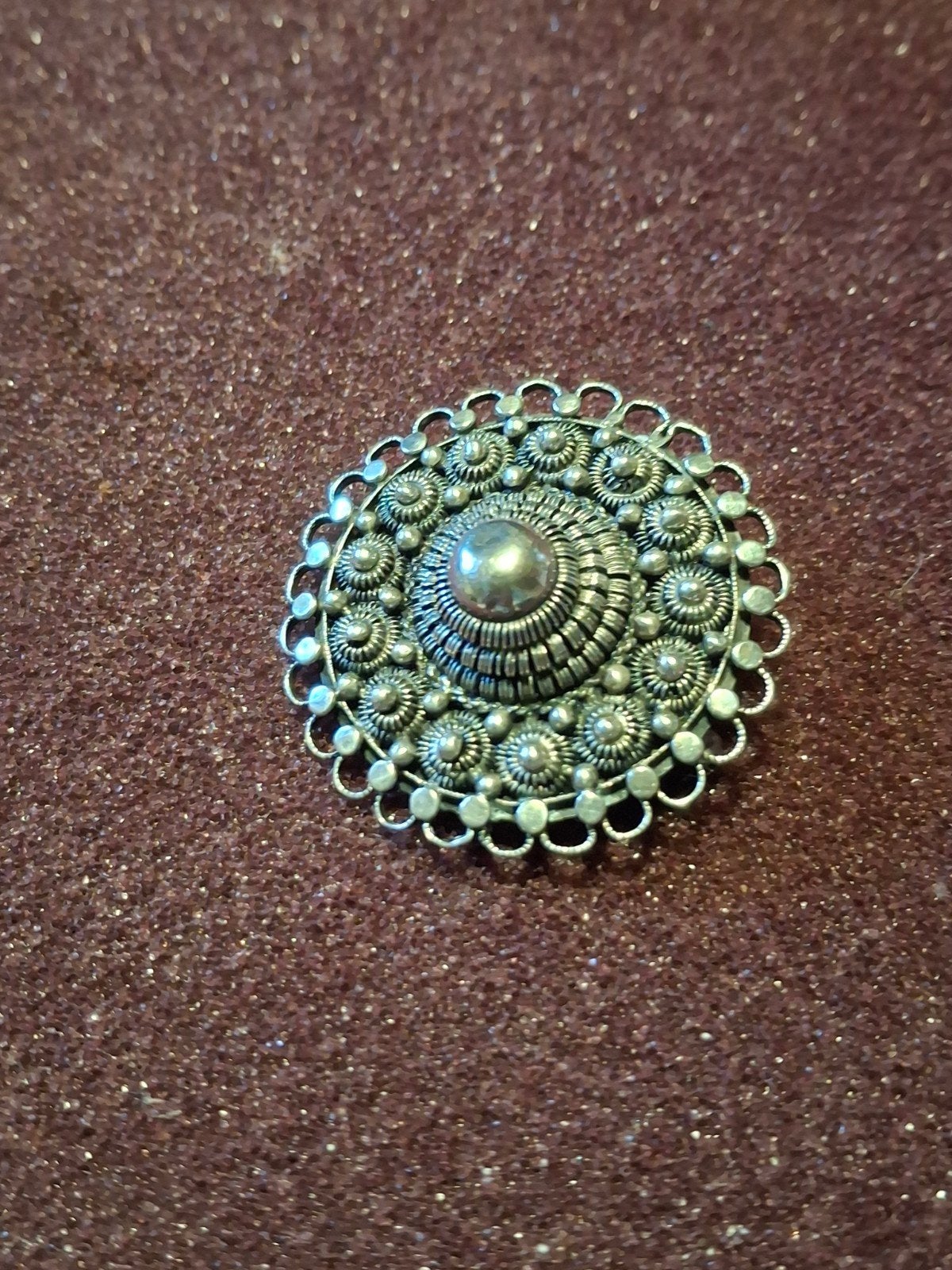 Zilveren broche Zeeuwse knop, Ophalen of Verzenden