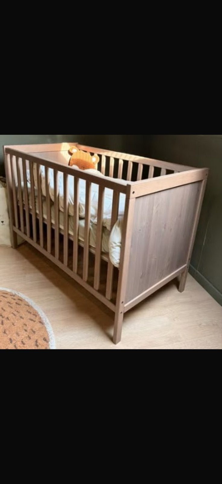 Meegroeibed met commode voor peuter (nieuwprijs: 368,-), Ophalen, Gebruikt, Ledikant