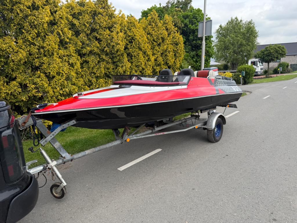 Sims super v -  met 40pk- 2takt, Watersport en Boten, Ophalen, Gebruikt, --, 5 m