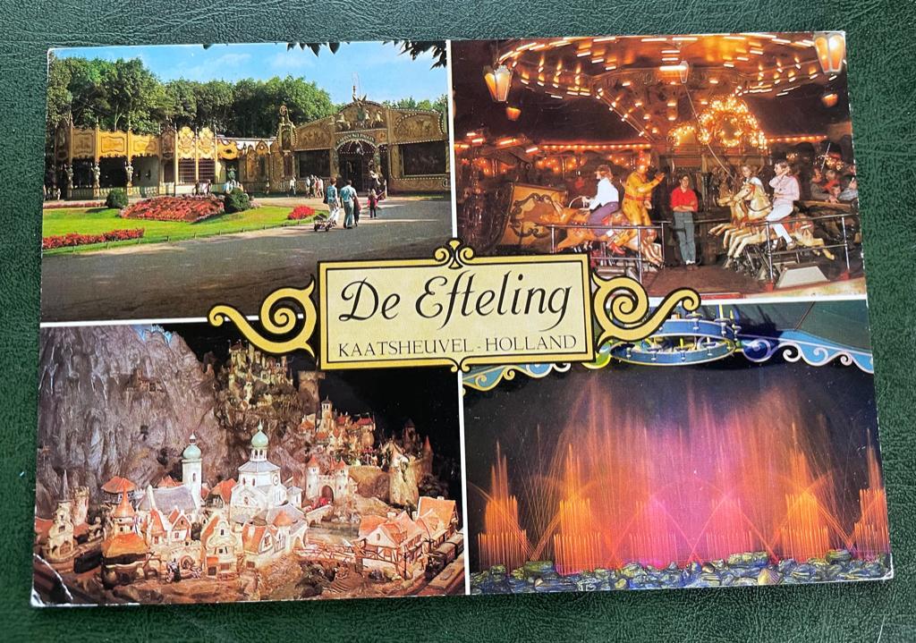 ansichtkaart van De Efteling ; Vierluik , Carrousel no. 2., Verzenden, Zo goed als nieuw, Overige typen