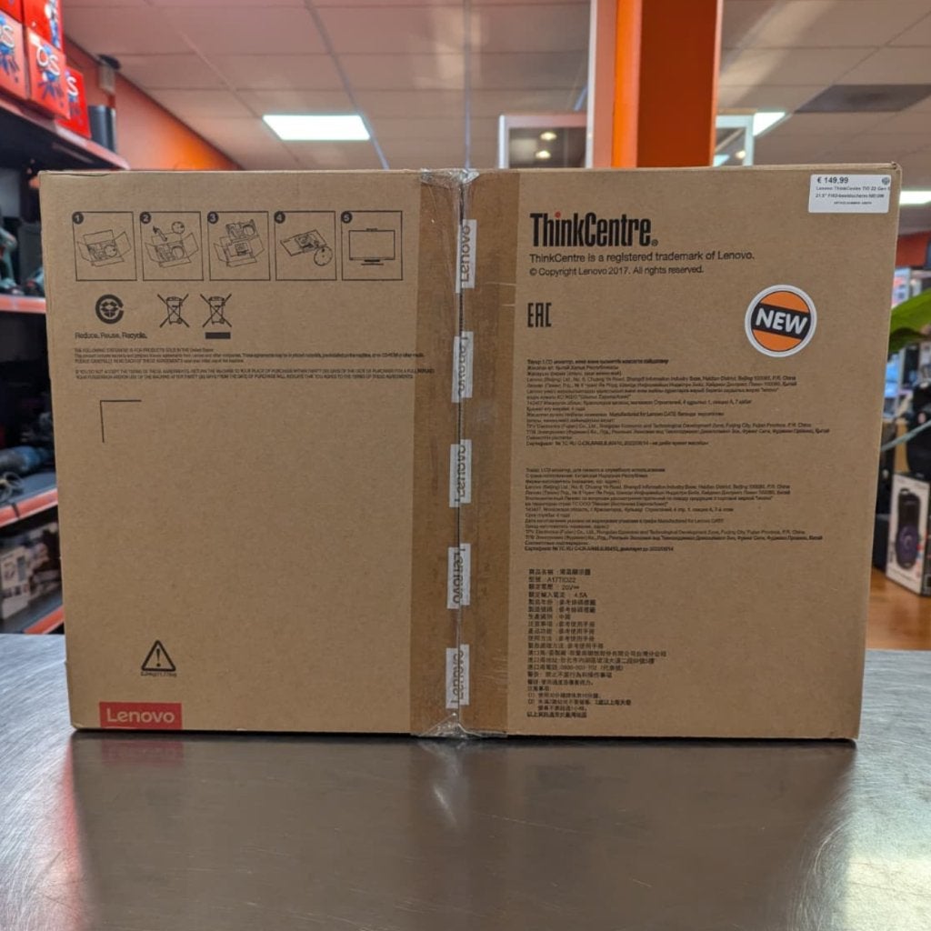 Lenovo ThinkCentre TIO 22 Gen 3 21.5" FHD-beeldscherm NIEUW, Lenovo, Nieuw, Support@lenovo.com, Lenovo Group Limited
1009 Think Place
Morrisville, NC 27560
USA