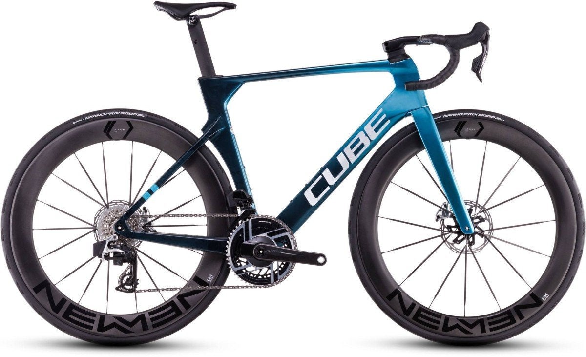 CUBE LITENING AERO C:68X SLX Heren Chromeblue/liquidblue, 28 inch, Carbon, -, Heren