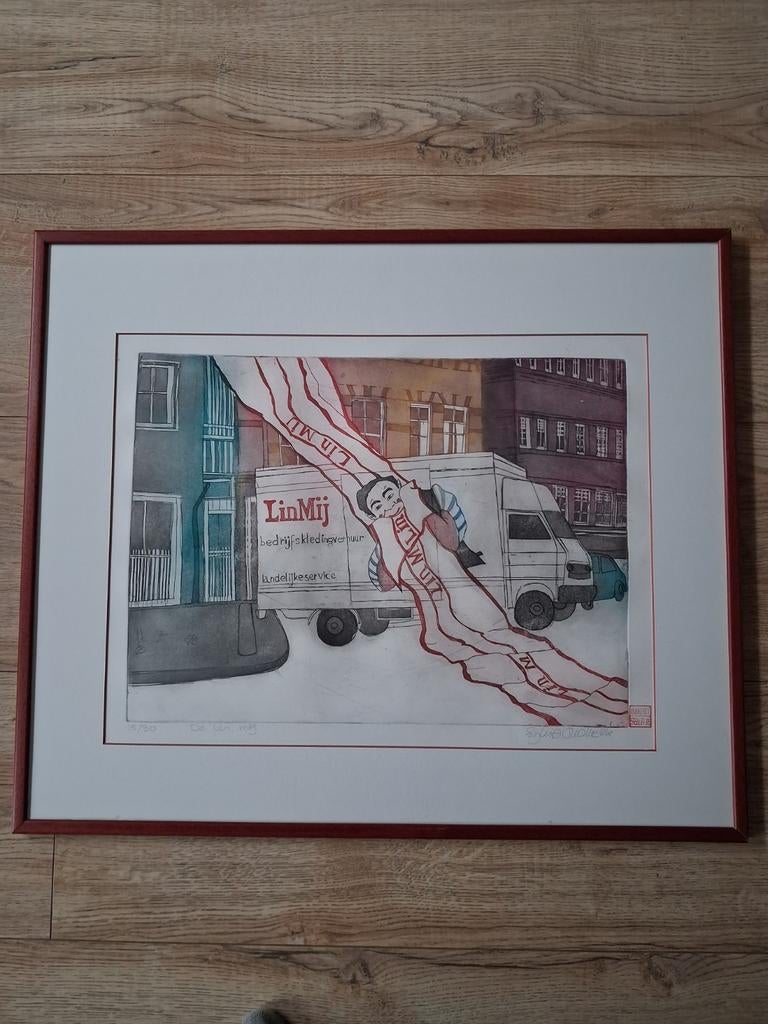 Litho van Silvia Oudkerk - 'LinMij Bedrijfskleding', Ophalen