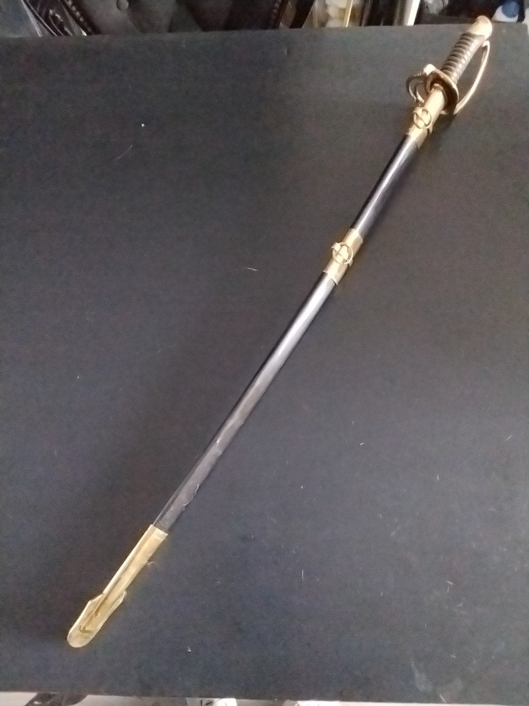 Decoratieve sabel met schede - 99 cm, Verzamelen, Ophalen of Verzenden, Landmacht, Amerika, Zwaard of Sabel
