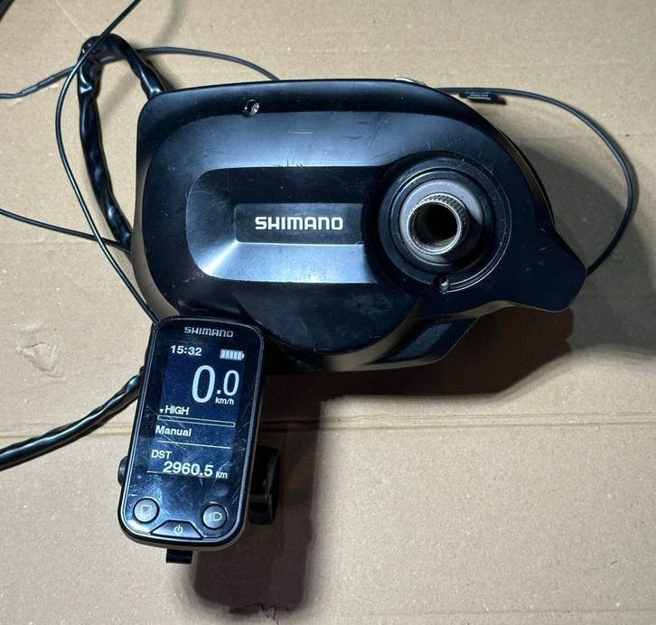 Shimano STEPS DU-E6110 middenmotor + SC-E6100 display, Ophalen of Verzenden, Gebruikt, Elektrische fiets, Motor