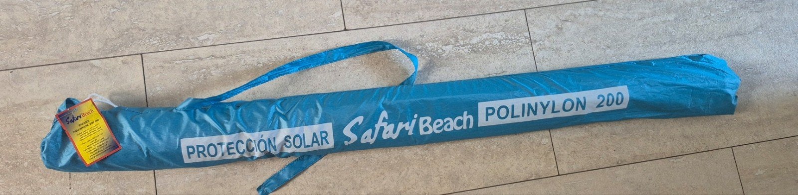 Strandparasol 200 cm incl haring, Ophalen of Verzenden, Zo goed als nieuw, 1 tot 2 meter, Kantelbaar