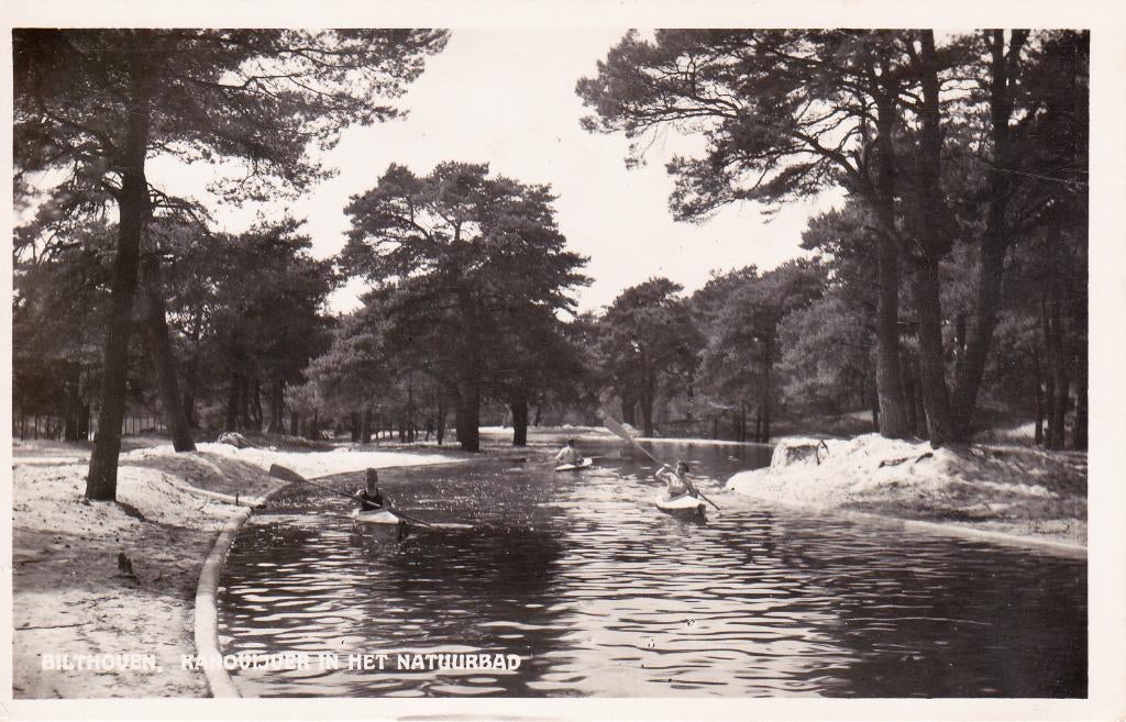 00690 Bilthoven - Kanovijver in het Natuurbad - gel. 1950, Verzenden, 1940 tot 1960, Gelopen, Utrecht