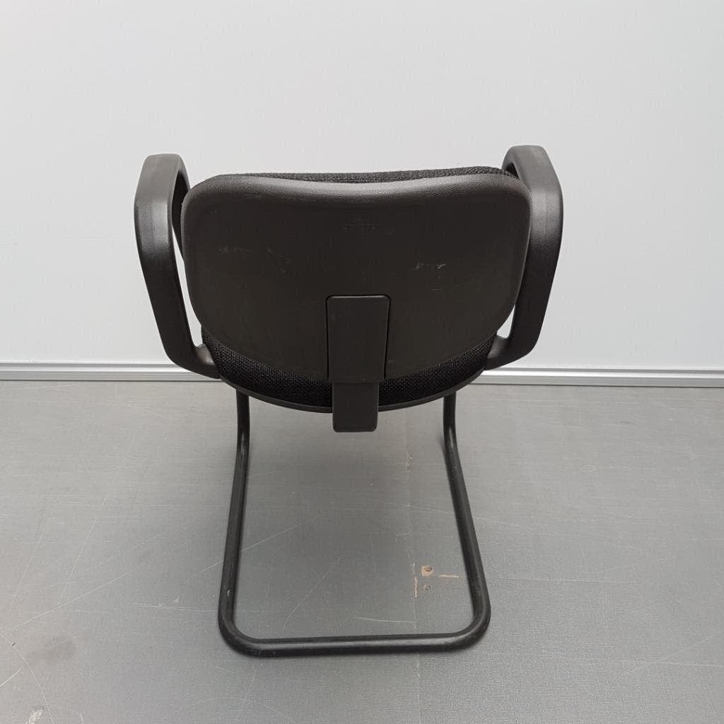 AHREND CIRKEL retro stoelen, vergaderstoel met nieuwe stof, Ophalen, Gebruikt, Twee, Zwart