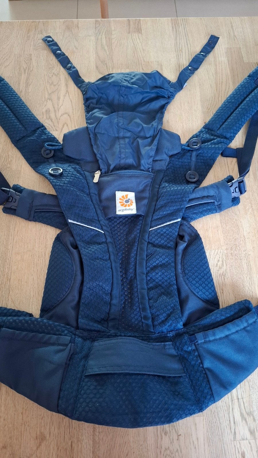 Ergobaby Omni Breeze Draagzak - Midnight Blue, Kinderen en Baby's, Babydragers en Draagdoeken, Ophalen, Buik, Rug of Zij, Draagzak