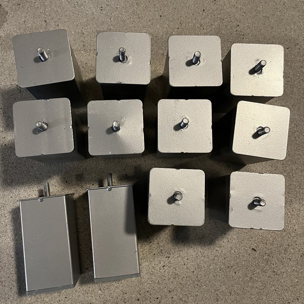 12 metalen bedpoten IKEA, Tweepersoons, Ophalen of Verzenden, Overige maten, Metaal