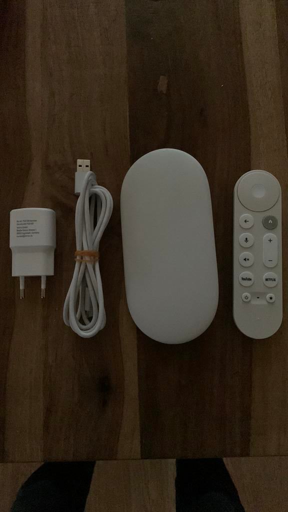 Google TV Streamer 4K , compleet, Ophalen, Gebruikt