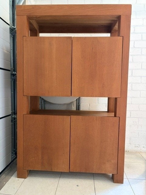 Mooie massief houten kast, Antiek en Kunst, Antiek | Meubels | Kasten, Ophalen
