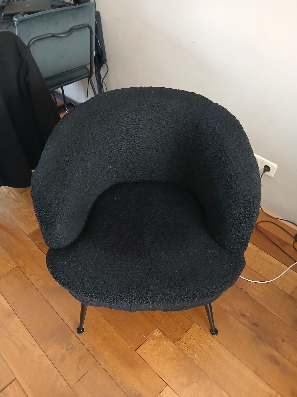 Gave stoel van het merk ByBoo. Mooie zwarte kleur ., Huis en Inrichting, Ophalen, Zo goed als nieuw, Zwart, Eén