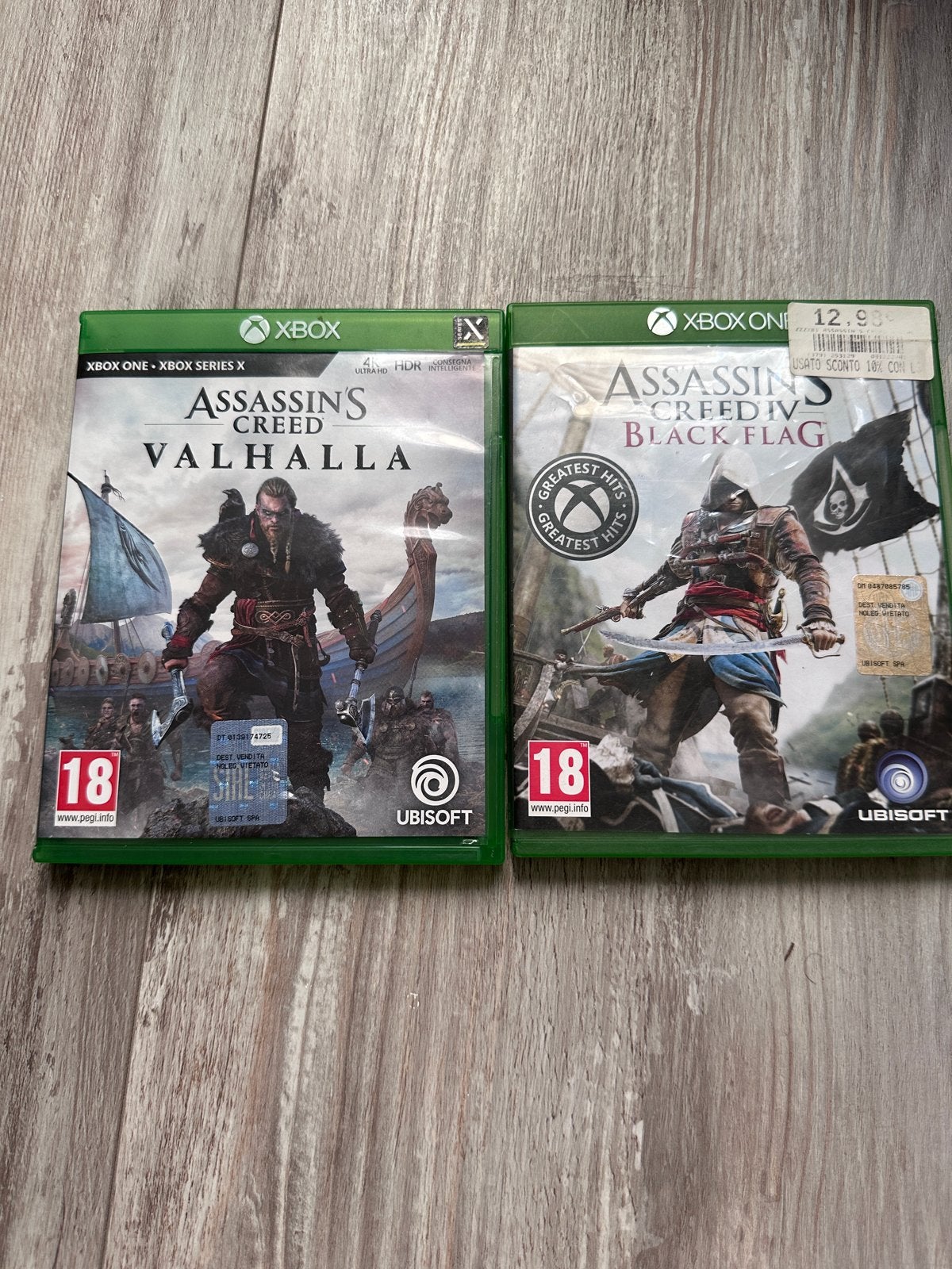 Assassin's Creed Valhalla & Black Flag Xbox Games, Ophalen of Verzenden, Gebruikt