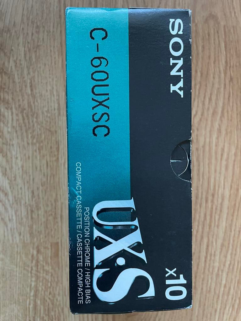 Sony UX-S C-60UXSC Compact Cassette (10 stuks), Cd's en Dvd's, Cassettebandjes, Overige genres, Met bewaardoos, rek of koffer