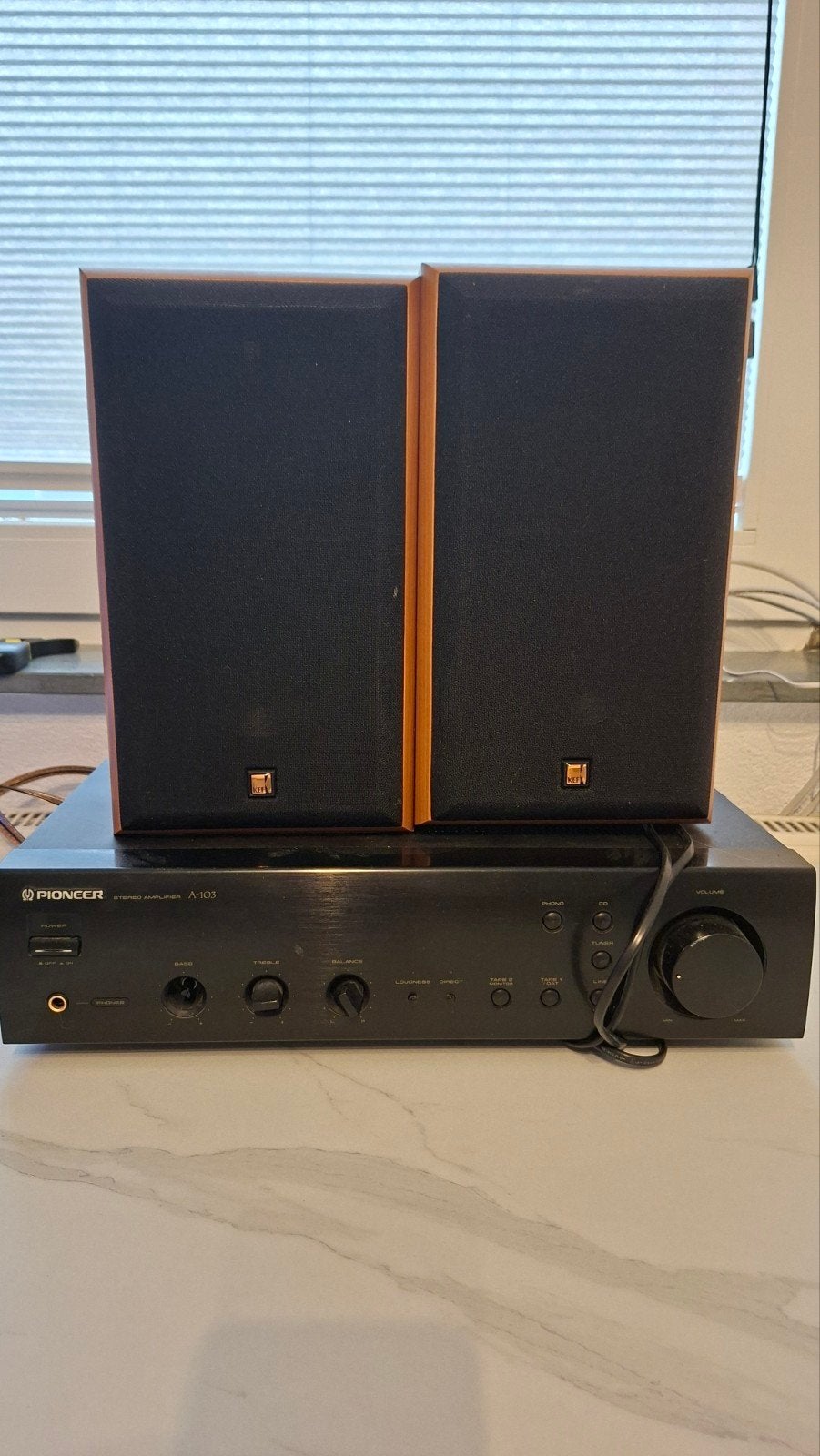Pioneer A-103 Versterker met KEF Speakers, Ophalen, Gebruikt, Losse componenten, Pioneer