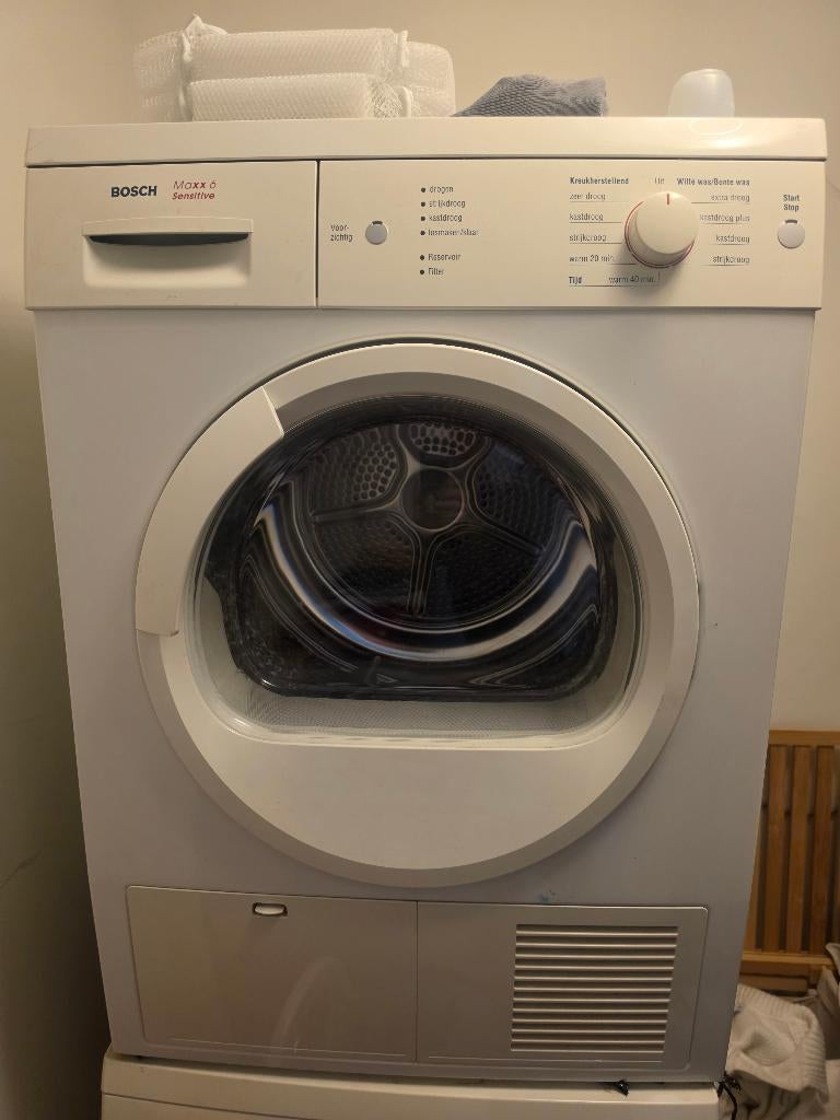 Nette Bosch Wasmachine & Droger Set –, Witgoed en Apparatuur, Wasmachines, Ophalen, Gebruikt, Wolwasprogramma, Voorlader
