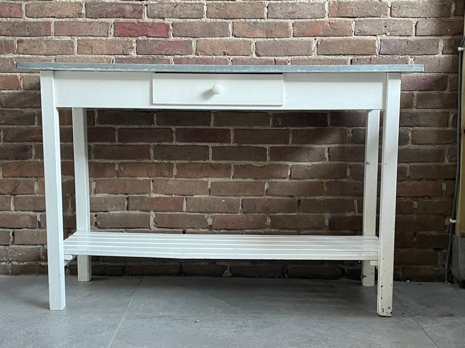 Tuin sidetable, Huis en Inrichting, Ophalen, Gebruikt, 100 tot 150 cm, 25 tot 50 cm