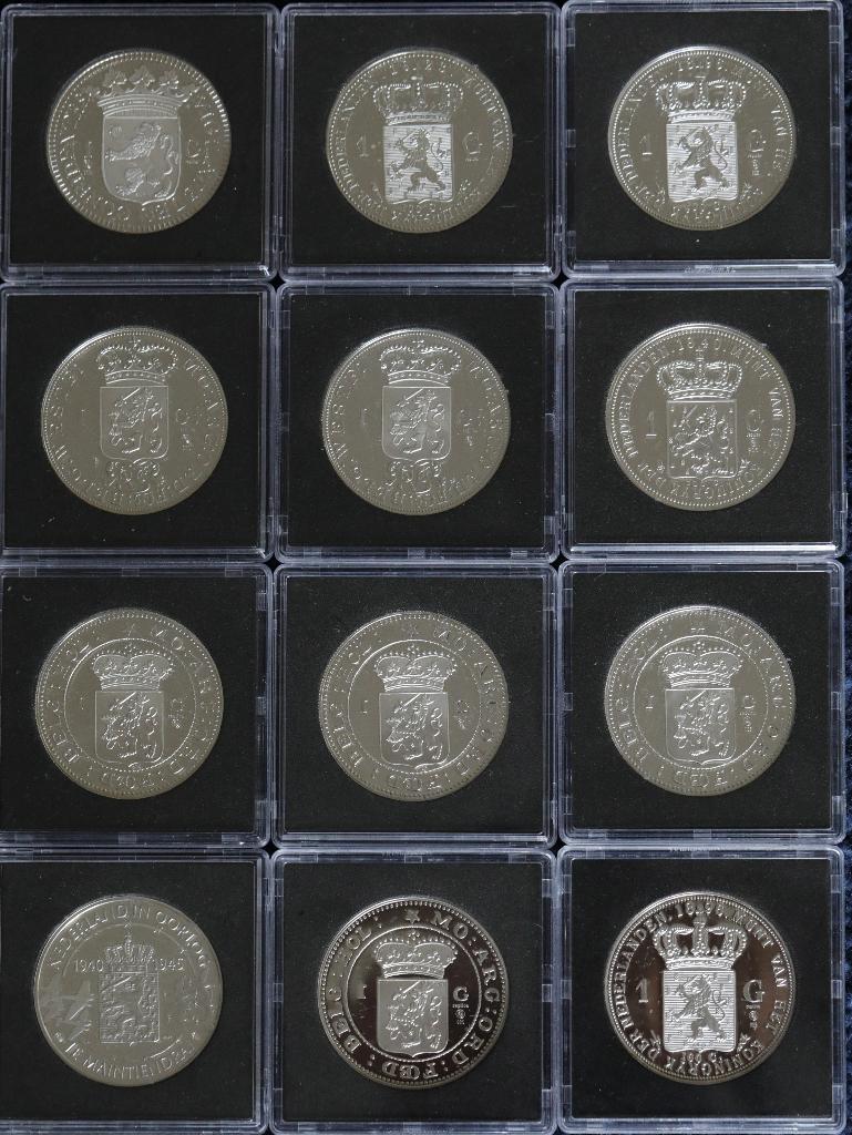 Zilver Replica Guldens 12 stuks á 31,1gr (1oz.), Verzenden, Zilver, Nederland