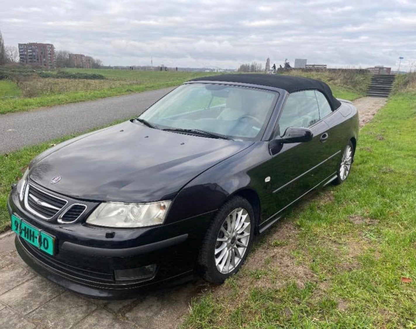 Saab 9-3 Cabrio 2.0T Aero topper voll leer, Voorwielaandrijving, Gebruikt, Beige, 4 cilinders