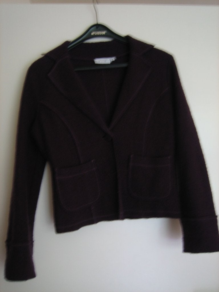 Heerlijk warm paars wollen vest-jasje MY STYLE 36 snazzeys, Kleding | Dames, Verzenden, Paars, Nieuw, My Style