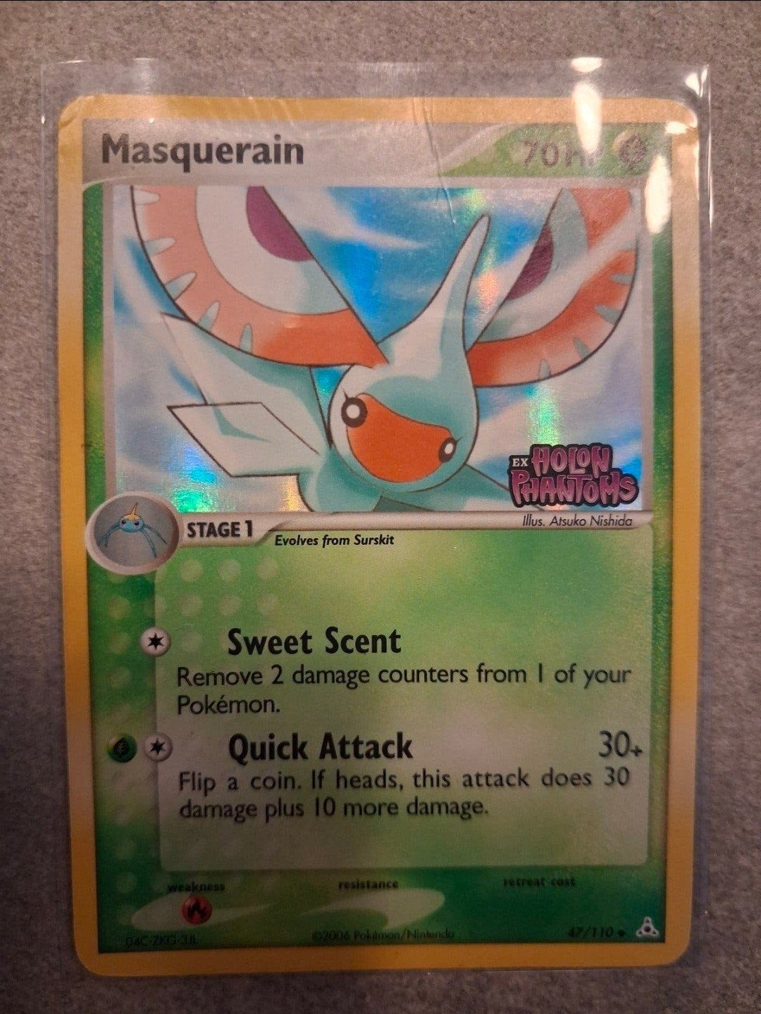 Masquerain Holo Phantoms Pokémon Kaart (47/110), Ophalen of Verzenden