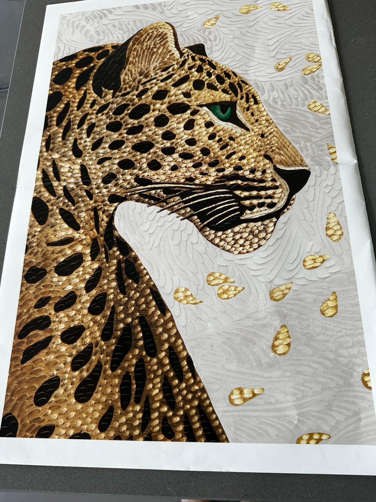 Prachtige foto van panter, Ophalen of Verzenden, Zo goed als nieuw, Minder dan 50 cm, Foto of Poster