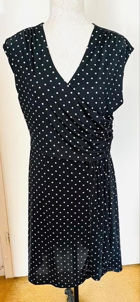 Bodyflirt polkadot jurk maat 40/42[v], Maat 38/40 (M), Blauw, Ophalen of Verzenden, Zo goed als nieuw