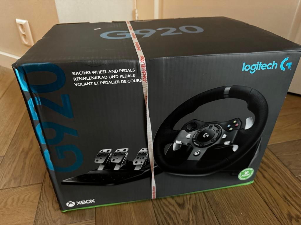 Logitech G920 Driving Force Racing Wheel voor Xbox, Ophalen, Zo goed als nieuw, Stuurtje of Sportattribuut, Xbox One