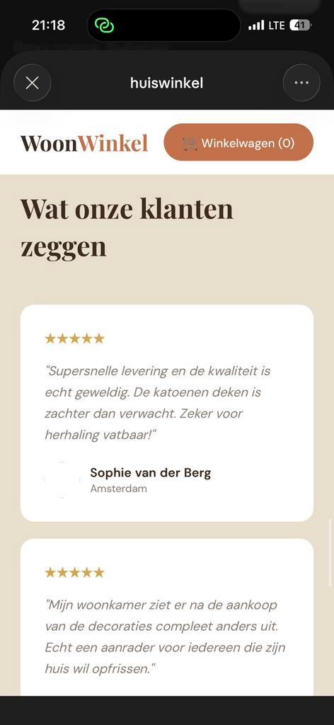 Kant-en-klare webshop – Woonartikelen, Ophalen of Verzenden