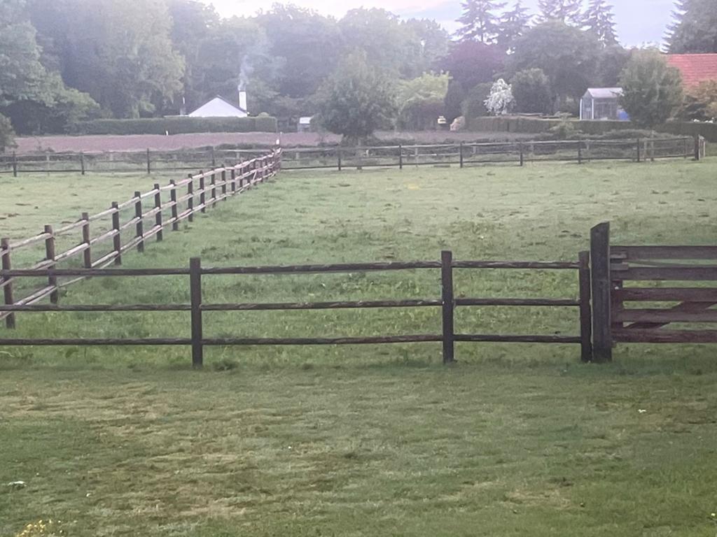 Houten doorsteek omheining 3 liggers, Dieren en Toebehoren, Stalling en Weidegang