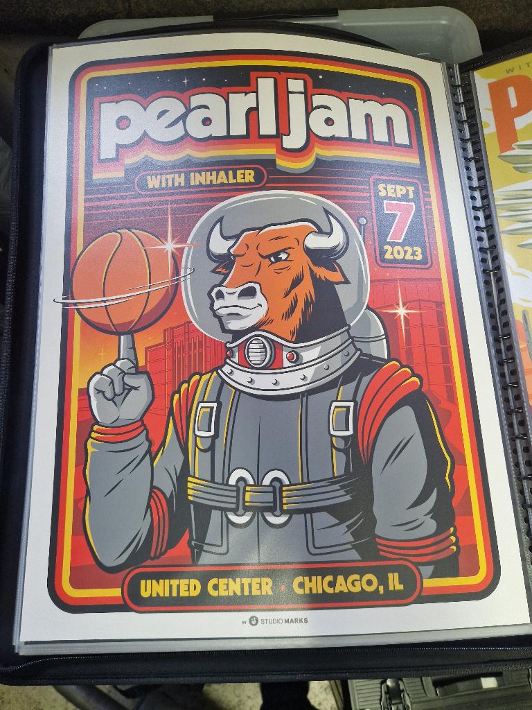 Pearl Jam - Chicago 2023 - Posters, Rechthoekig Staand, Nieuw, Ophalen of Verzenden, A1 t/m A3