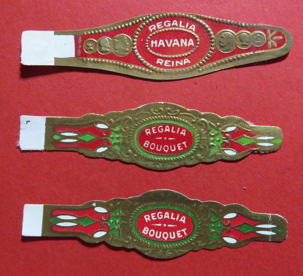 US USA Amerikaans 3x bandje Regalia Bouquet, Ophalen of Verzenden, Gebruikt, Sigarenbandjes