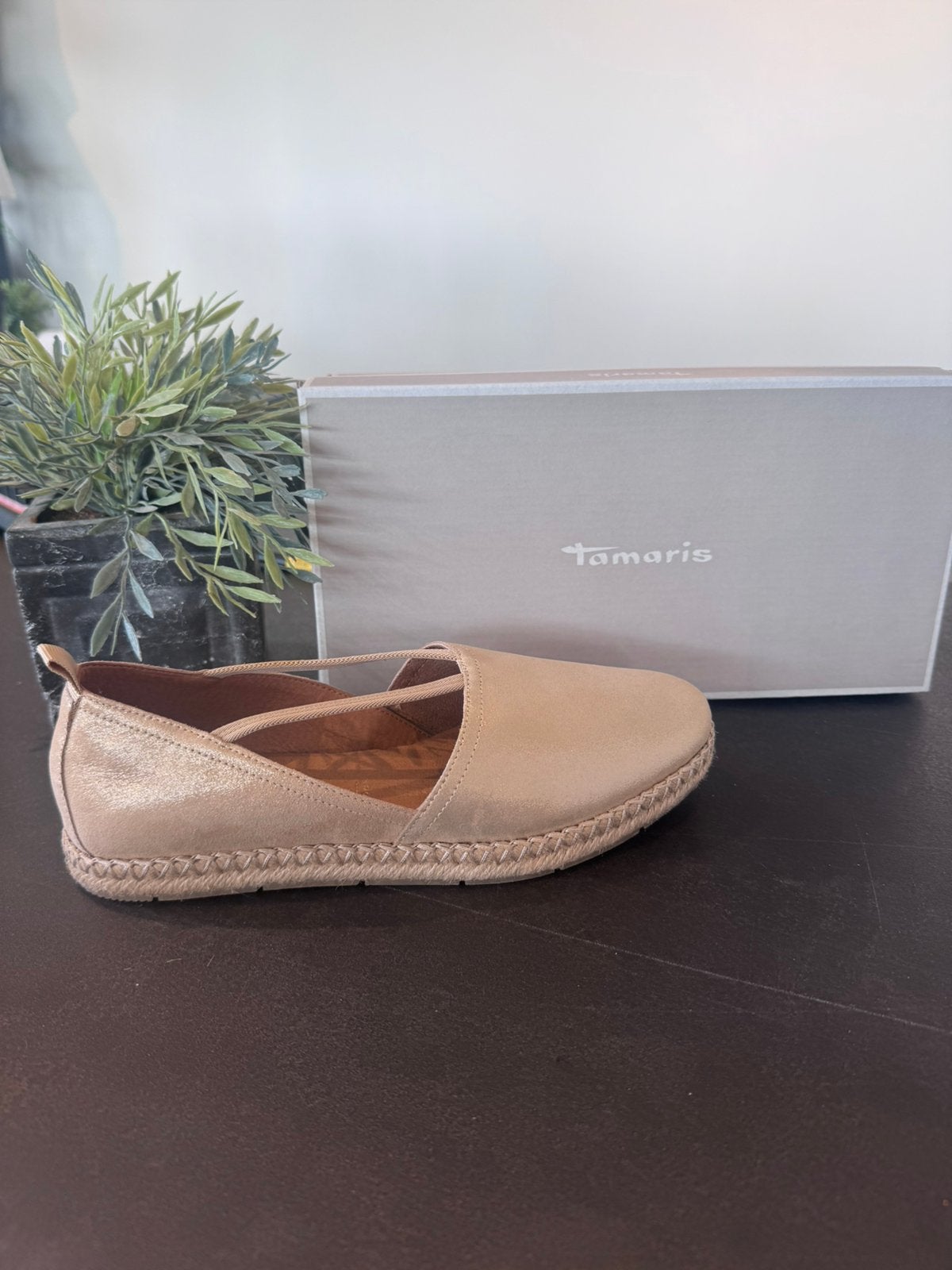 TAMARIS espadrilles champagne nieuw!, Kleding | Dames, Schoenen, Tamaris, Beige, Nieuw, Ophalen of Verzenden