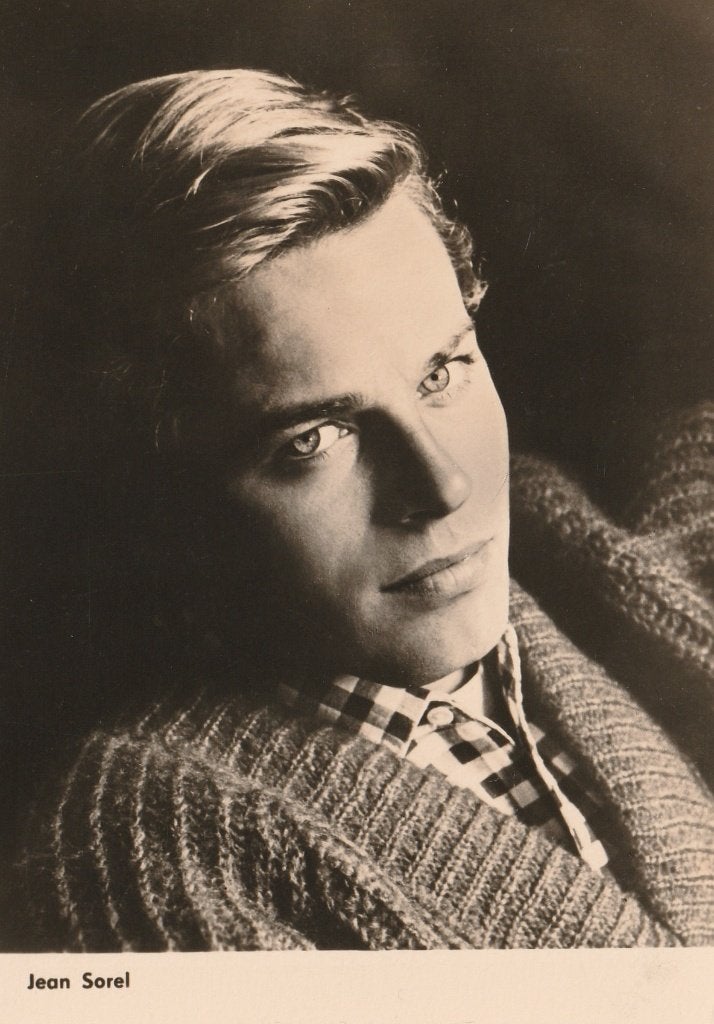 Oude Kaart Jean Sorel, Verzenden, Zo goed als nieuw, Film, Foto of Kaart