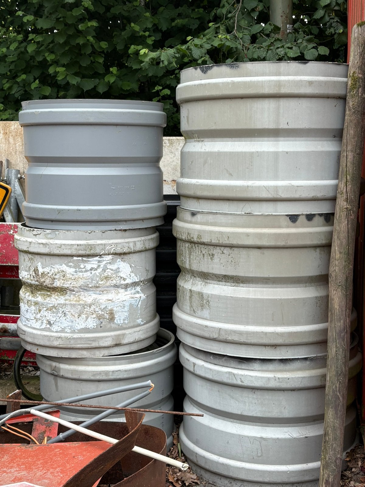 PVC moffen, Doe-het-zelf en Verbouw, Buizen en Afvoer, Ophalen, Pvc, Minder dan 2 meter, 80 mm of meer