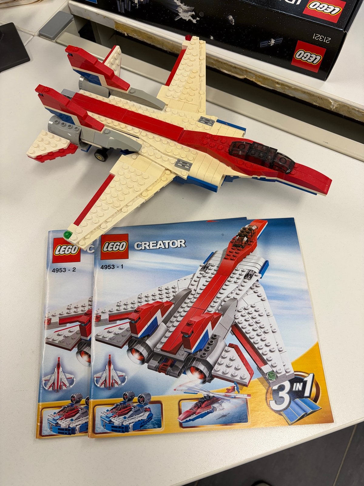 Lego Creator 4953 Vliegtuig 3-in-1 met instructies, Kinderen en Baby's, Gebruikt, Lego, Ophalen of Verzenden, Compleet