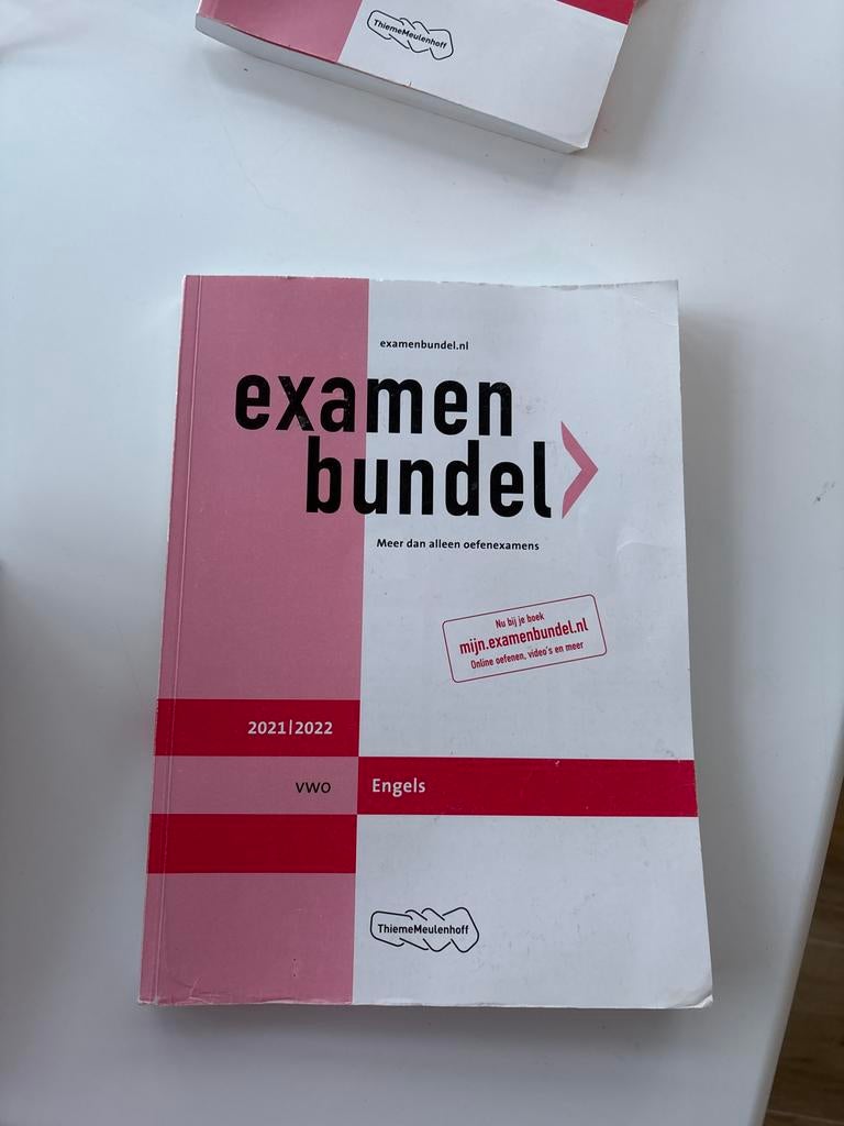 Examenbundel Engels VWO 2021/2022, Ophalen of Verzenden, Zo goed als nieuw, Non-fictie