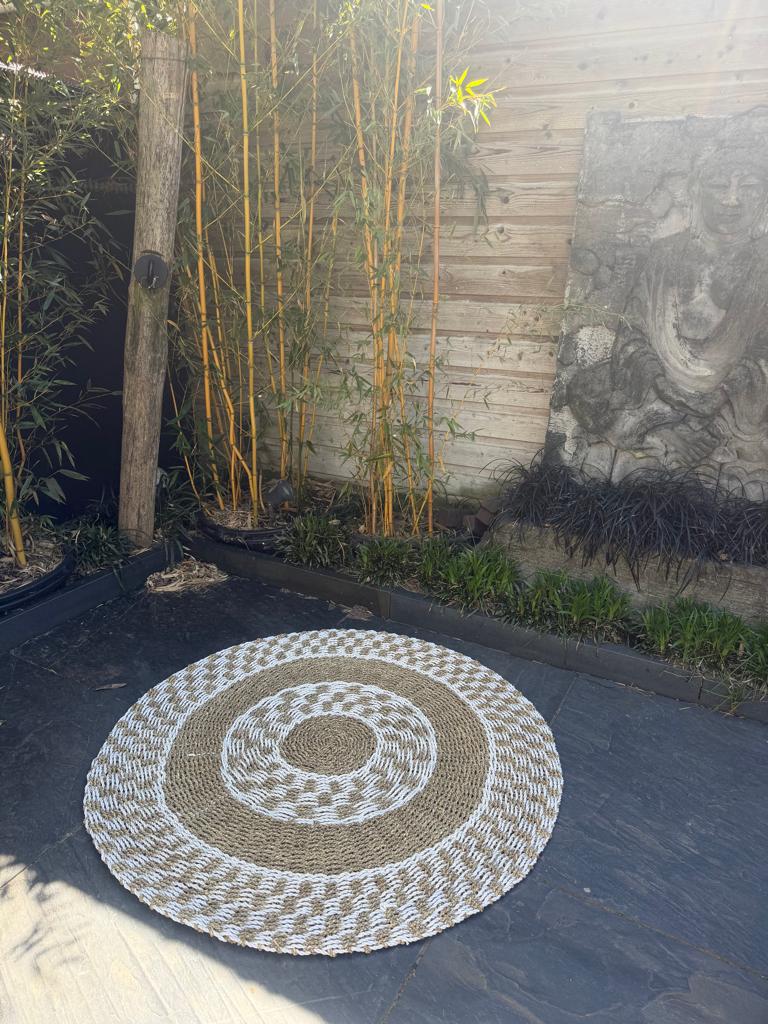 Boho Ibiza kleed Bali Indonesie rond 120 cm handwerk, Verburgt Vintage, Oosters Boho ibiza Bali indonesie, Rond, Nieuw