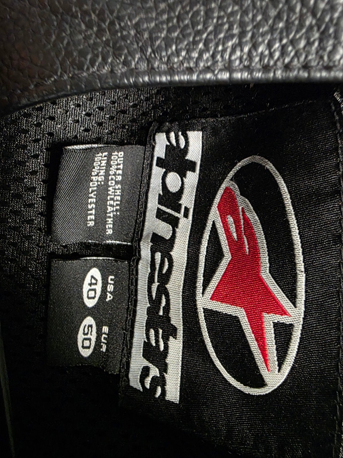 Alpinestars Leren Motorpak - Zwart (Maat 50/34), Motoren, Ophalen, Alpinestars, Tweedehands, Heren