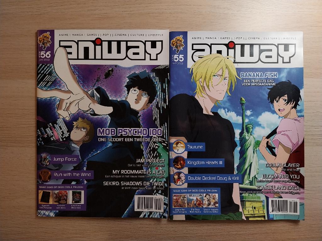 Aniway Magazine 55 en 56, Boeken, Verzenden, Zo goed als nieuw, Muziek, Film of Tv