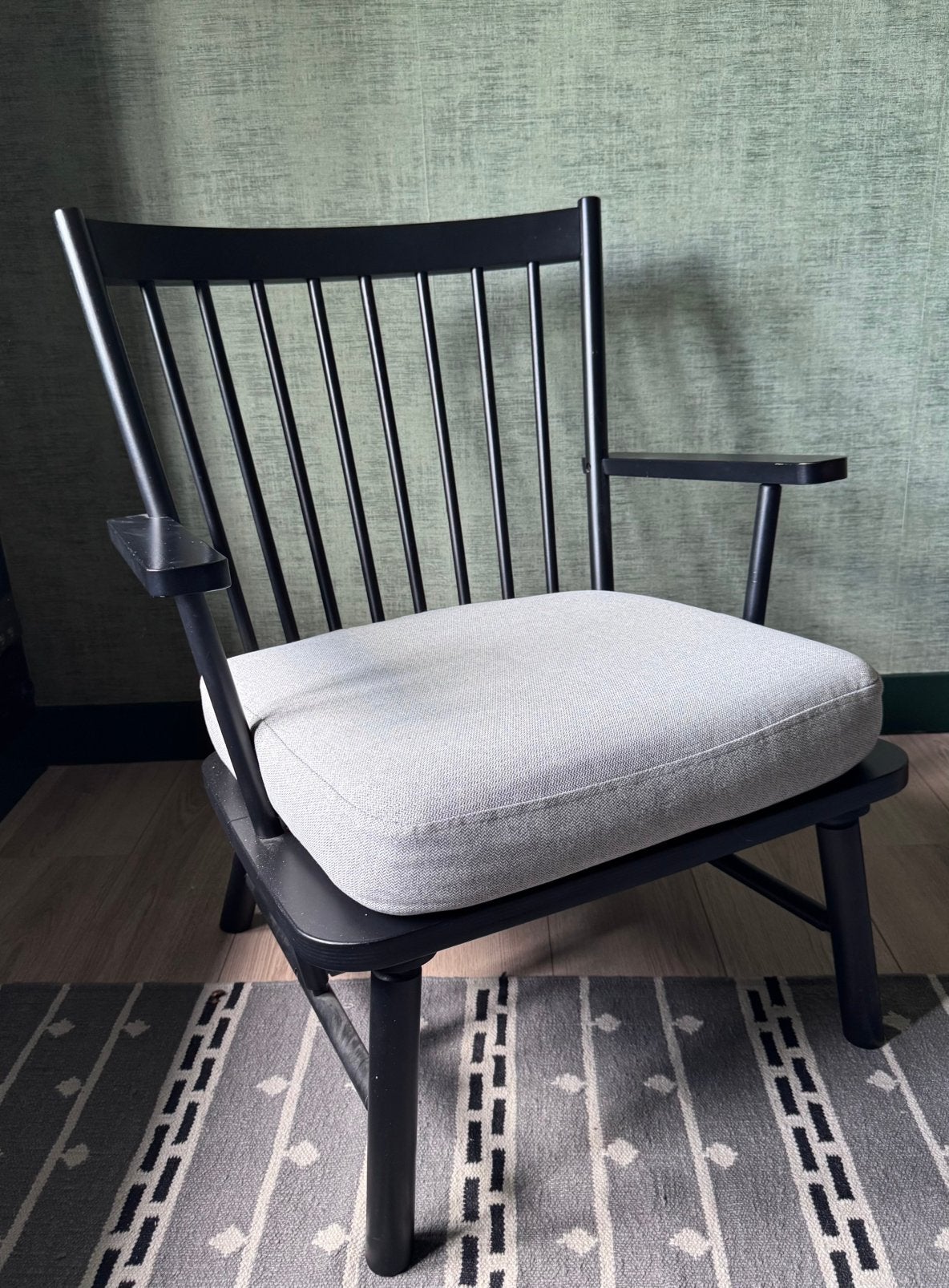 IKEA PERSBOL fauteuil zwart, Ophalen, Zwart, Zo goed als nieuw, Eén
