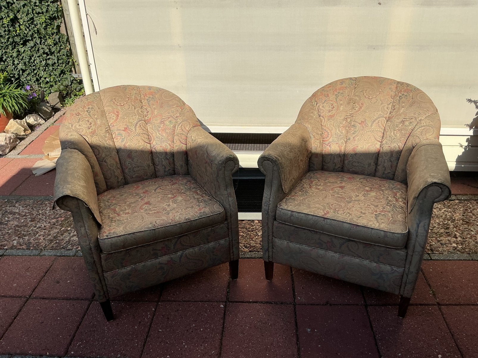 Gratis op te halen: 2 fauteuils, Ophalen, Zo goed als nieuw, 75 tot 100 cm, 50 tot 75 cm